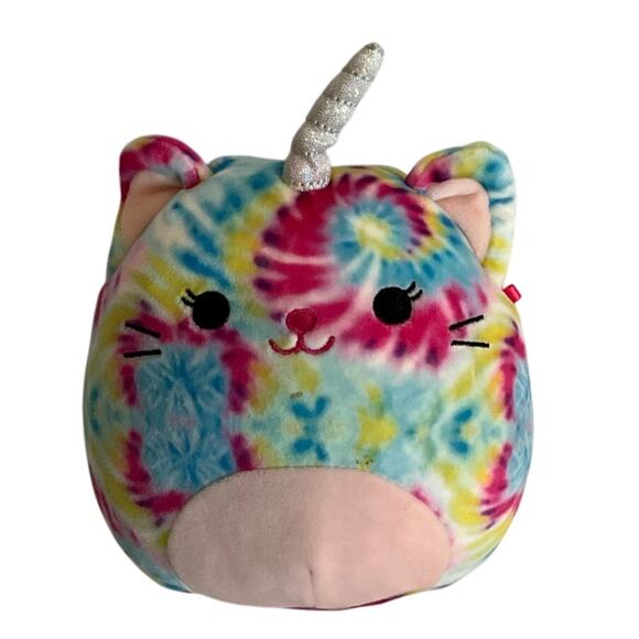KellyToy Squishmallow 6" Talisa the Caticorn Unicorn Tie Dyed Stuffed Plush Toy - Picture 1 of 6